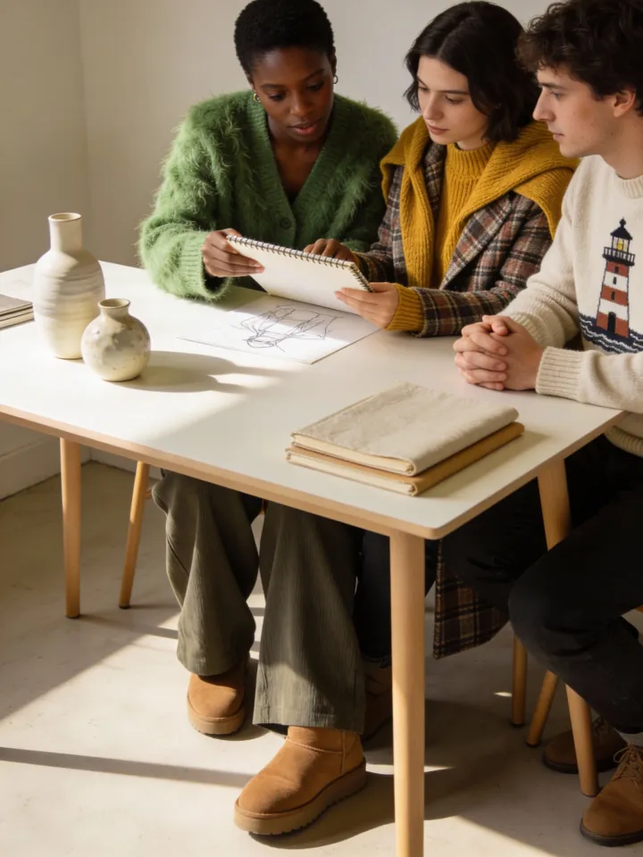 Groupe en atelier d’écriture créative
